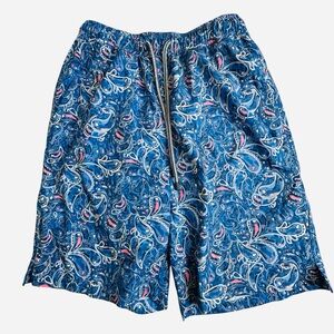 Peter Millar Men’s Seaside Pacific Paisley Lined Swim Trunks Sz.Sm Beach Resort
